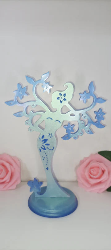 femme fleur support à bijoux