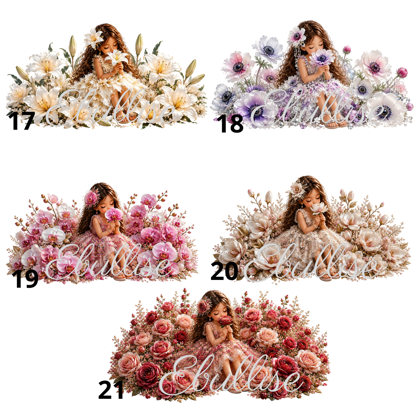 filles fleurs