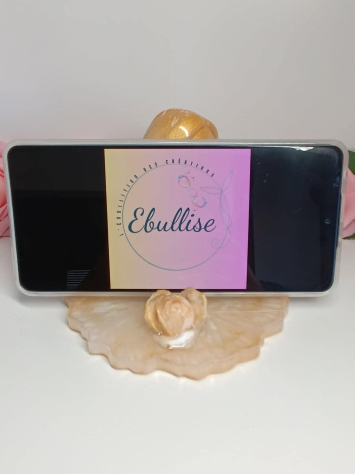 Porte téléphone décoratif buste de femme
