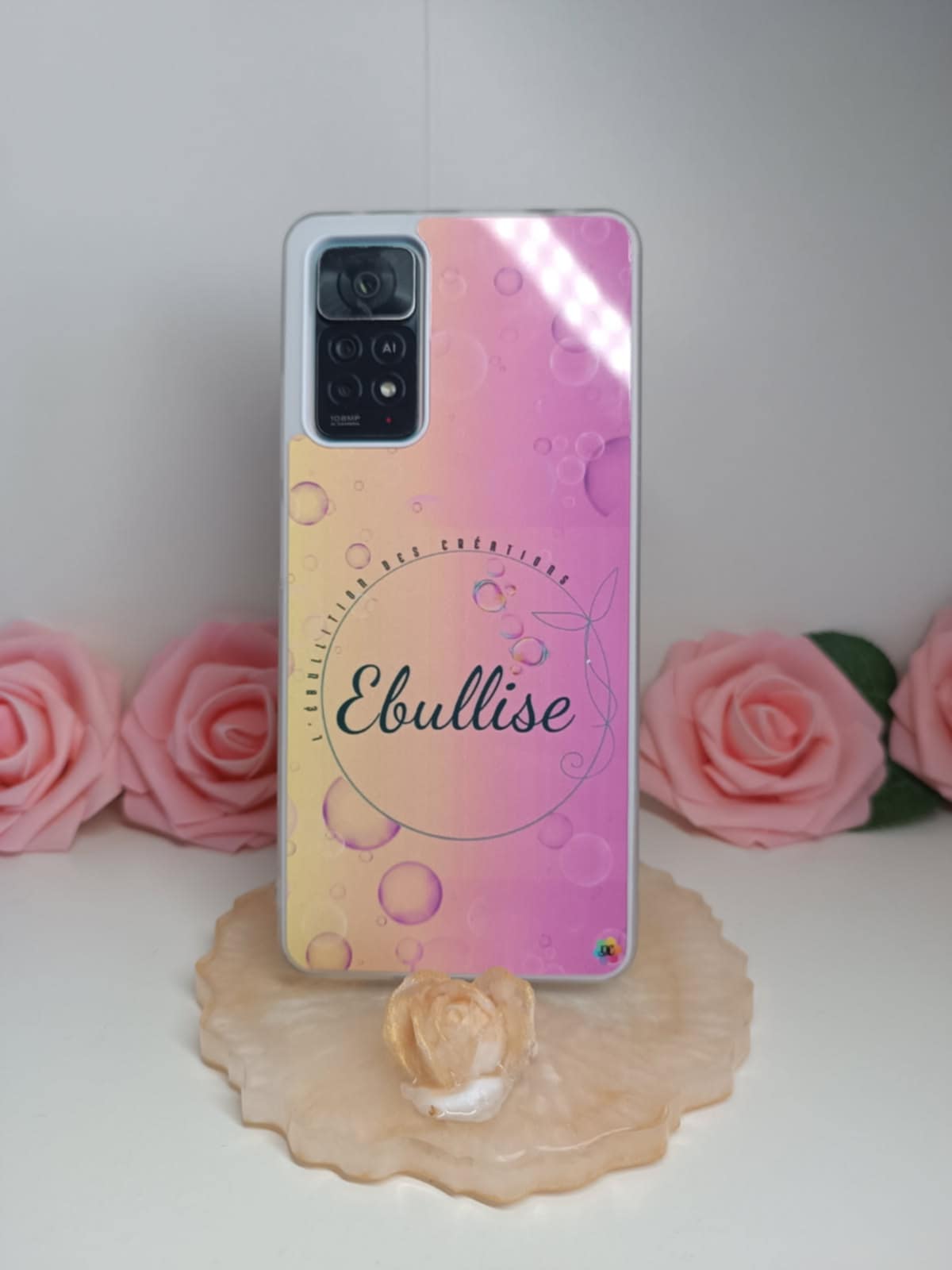 Porte téléphone décoratif buste de femme