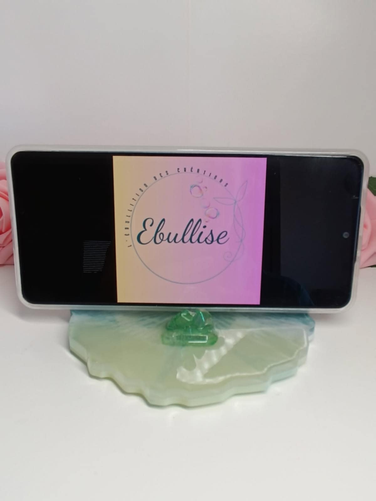 Porte téléphone décoratif tortue en méditation