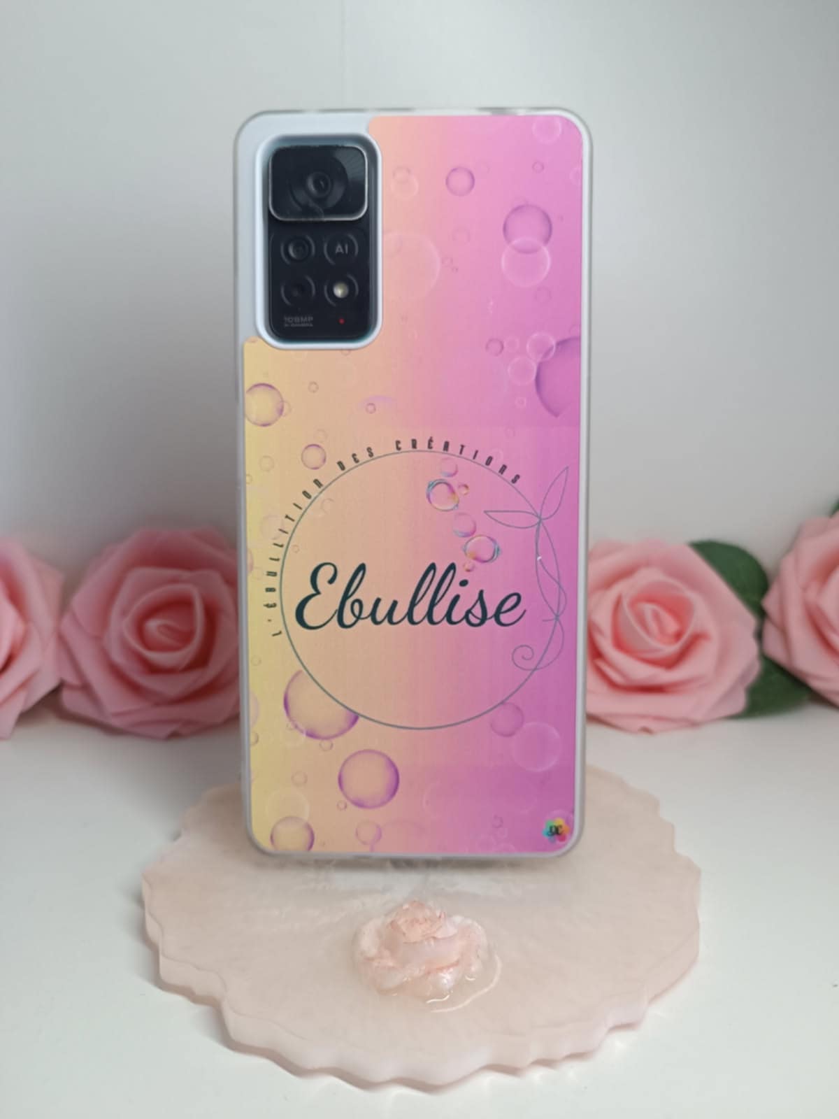 Porte téléphone décoratif buste de femme
