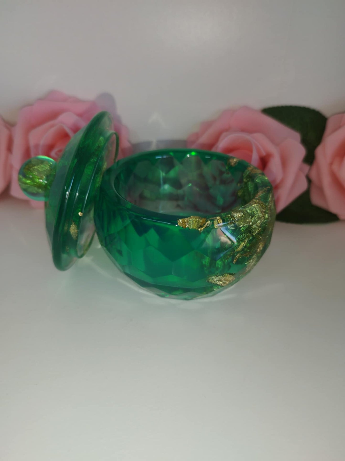 Boite ronde effet nid d'abeille