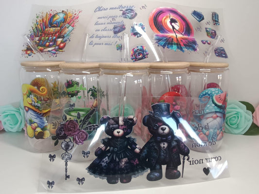 Gobelet en verre personnalisable en live