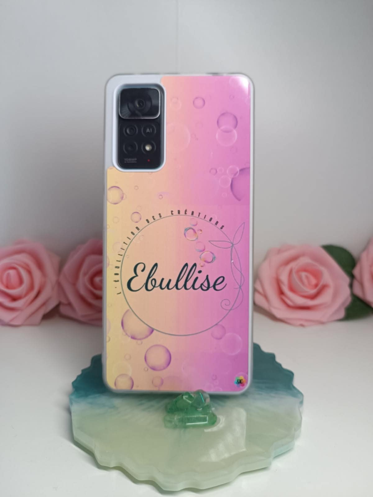 Porte téléphone décoratif tortue en méditation