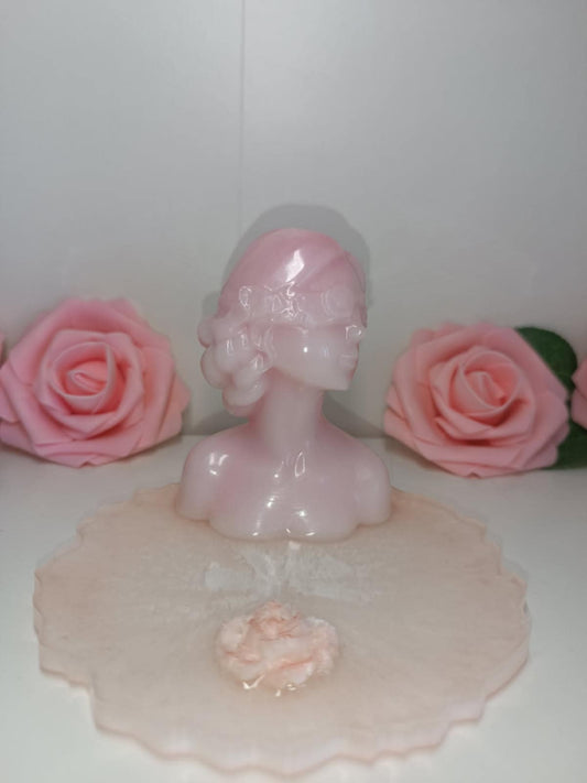 Porte téléphone décoratif buste de femme