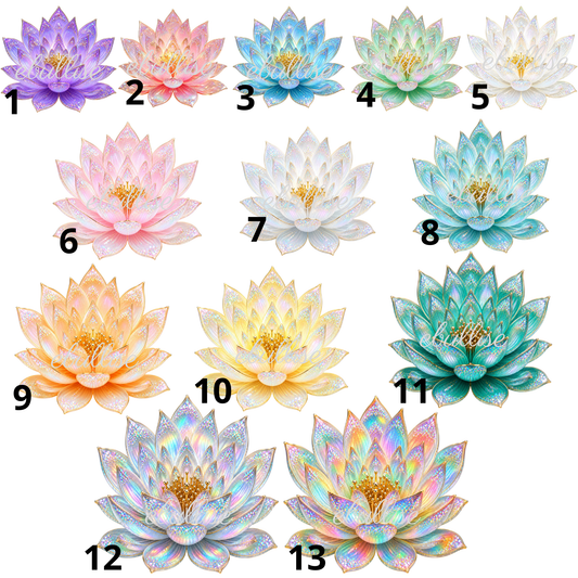 Lotus pastel irisé