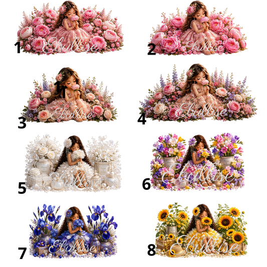 filles fleurs