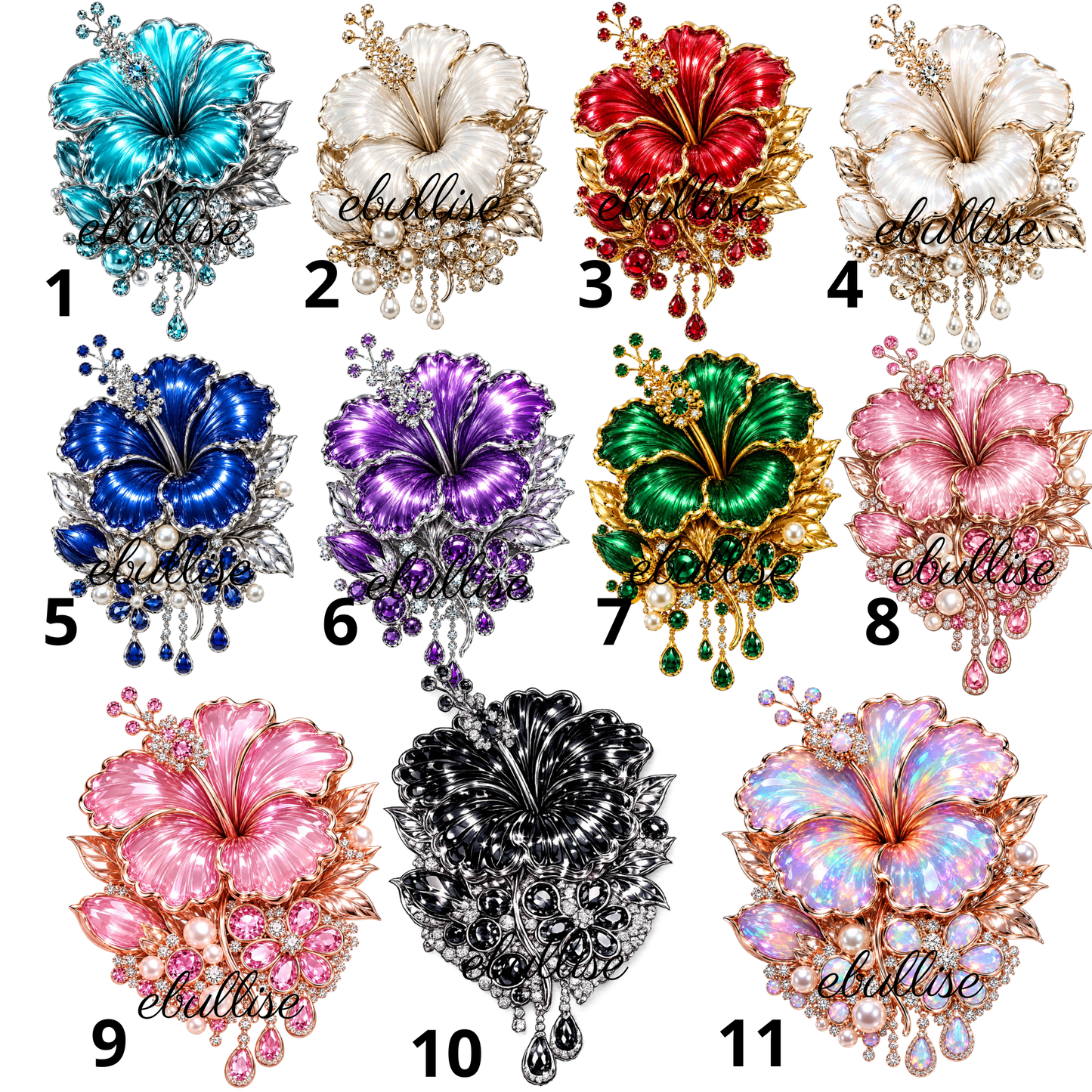bijoux d'hibiscus
