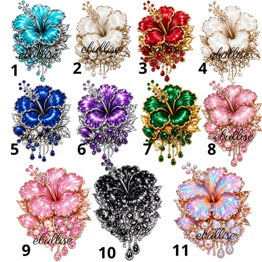 bijoux d'hibiscus