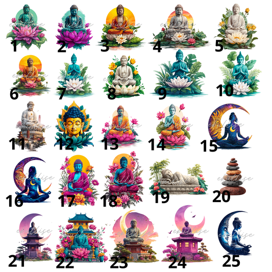 les bouddhas colorés