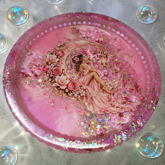 petit plateau rond bulles