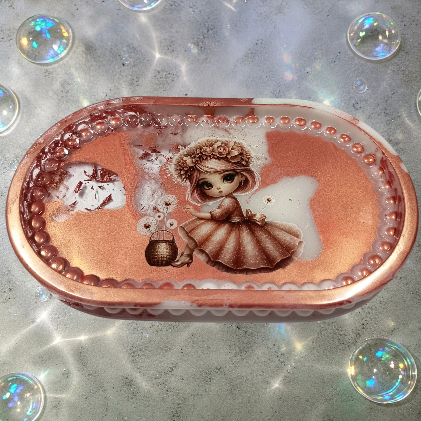 petit plateau ovale petites bulles
