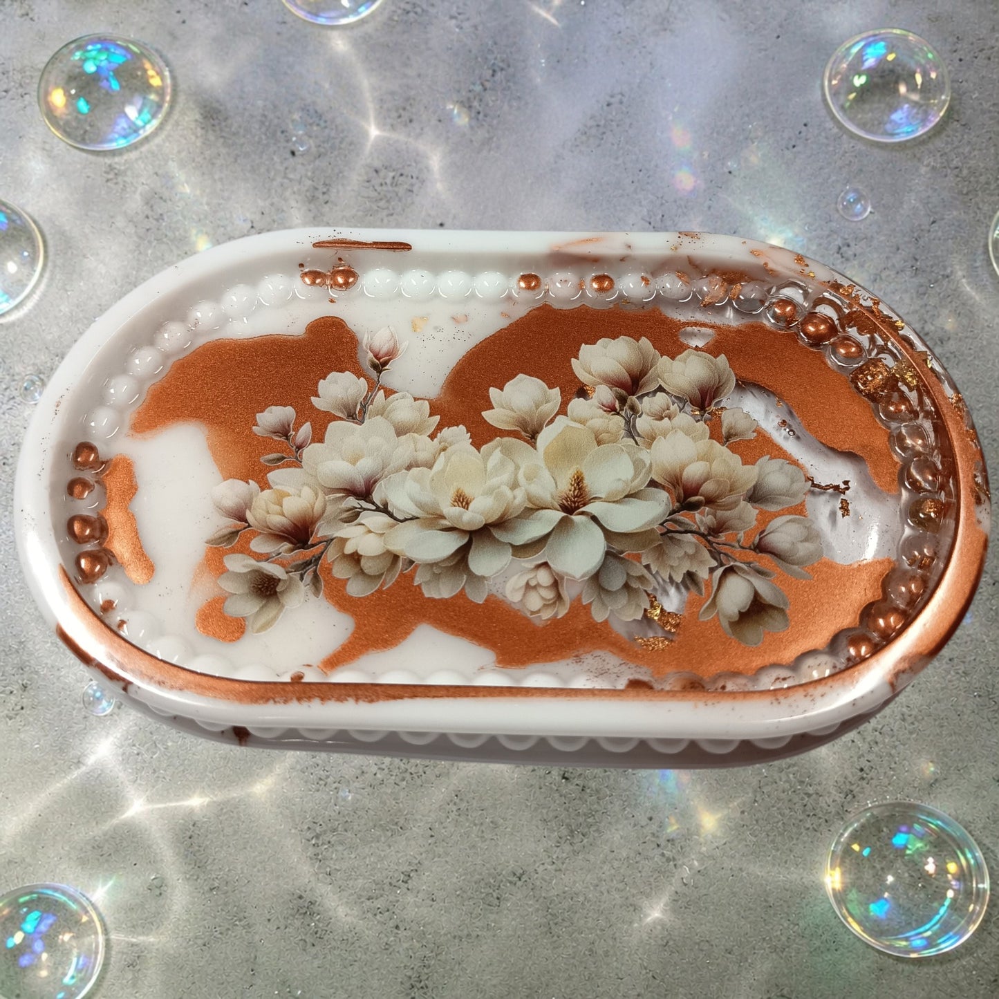 petit plateau ovale petites bulles